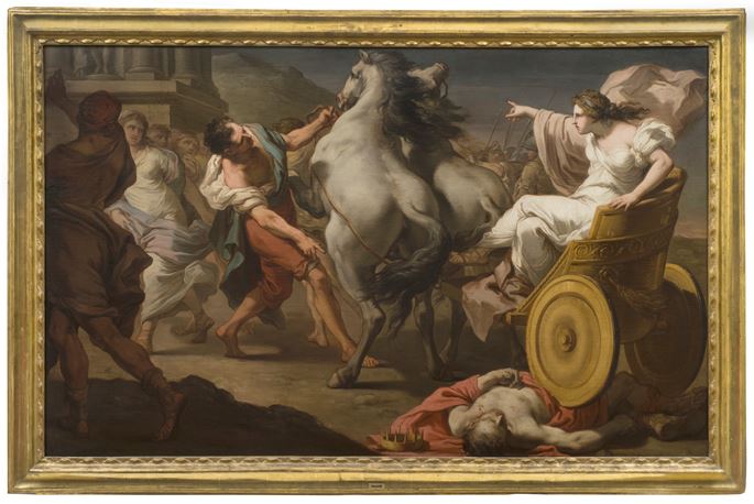 Gaetano GANDOLFI - A Pair: Tullia Driving over the Body of Her Father Servius Tullius; The Death of Hector | MasterArt